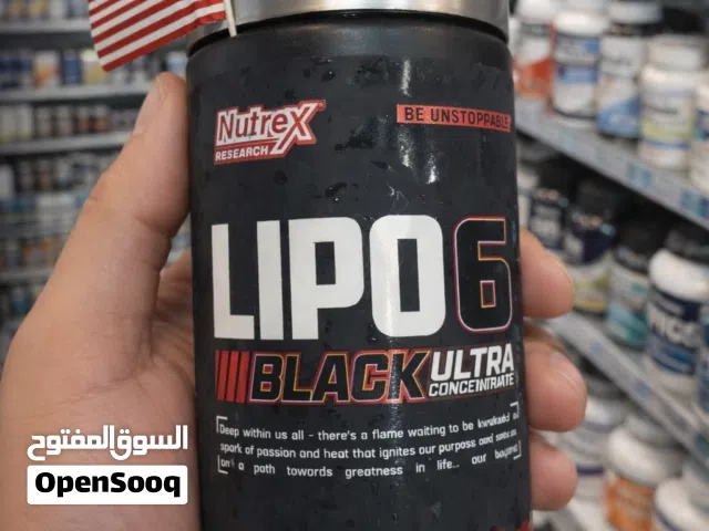 حارق دهون قوي قبل التمرين لزيادة الطاقة والتركيز – Lipo 6 Black أصلي أمريكي