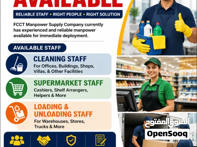 CLEANING STAFF AVAILABLE