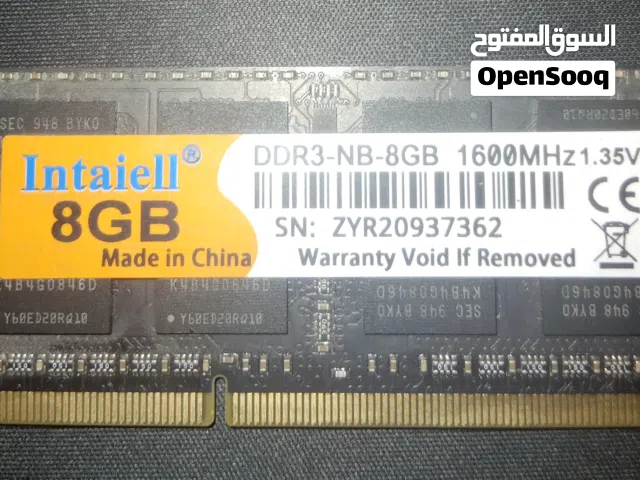 Intaiell DDR3 8GB 1600MHz Laptop Ram