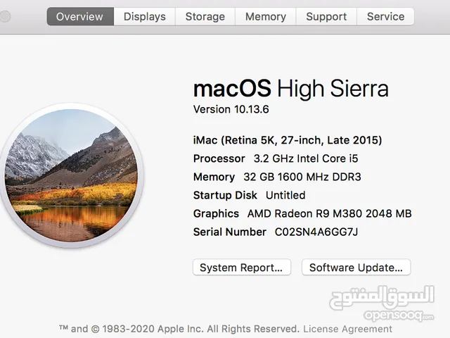iMac Retina 5K 27-inch (2015) – Core i5 3.2GHz 8GB 1TB 2GB Silver 4,000
