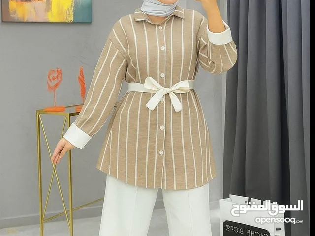 طقم ستاتي مقلم