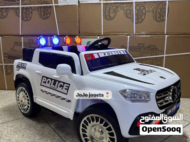 VOITURE POLICE PICKUP ELECTRIQUE 12V   عرض خااااااص   Batterie 12V. 4 Mote