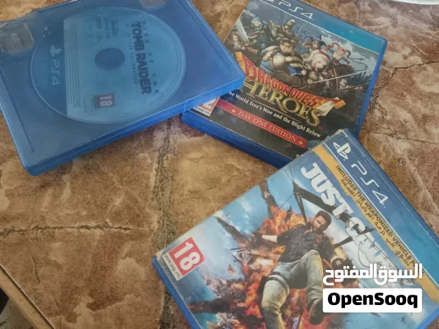 ثلاثة اشرطة PS4 19 دينار قابل للتفاوض
