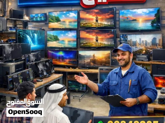 تصليح جميع انواع الشاشات  التلفزيونيه LED&LCD