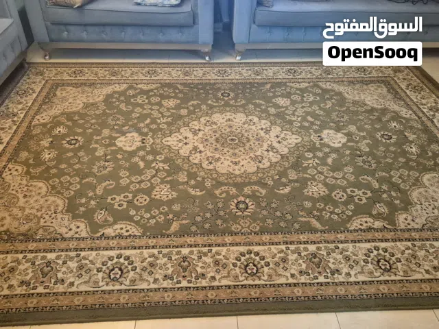 Elegant Sage Green & Gold Carpet - Persian Style (2.4m x 3.5m)