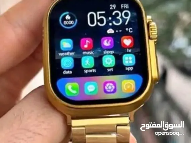 خصم 350ج على أشهر ساعة ذكية ذهبية الاكثر مبيعا فى الإمارات2مايك لصوت نقى خلال المكالمات ومعاها3ستراب