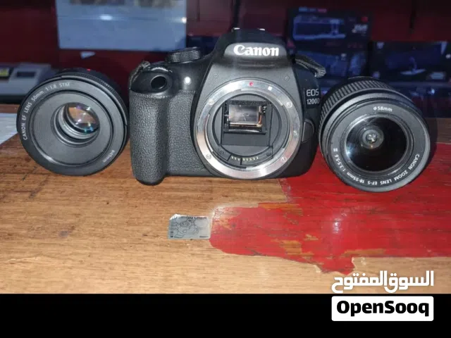 كانون 1200 d بحالة الوكالة مع عدستين وكافة الكوابل الأصلية