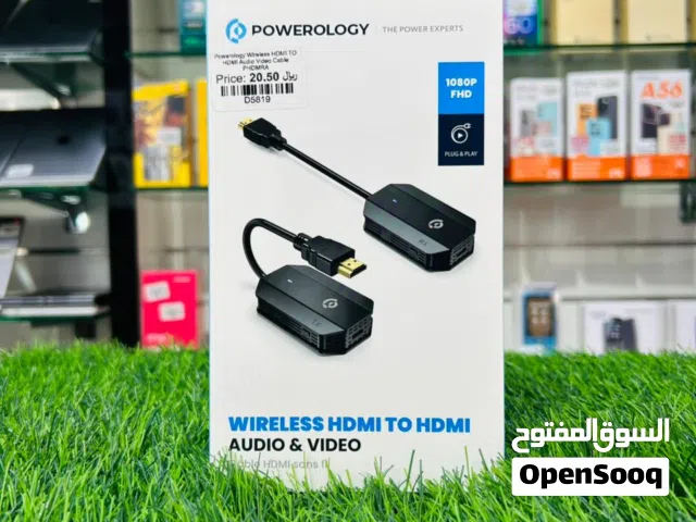 POWEROLOGY WIRELESS HDMI TO HDMI 1080P USB-C CABLE PHDMRABK