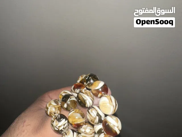 سبحة كهرمان وعاج حجم جامبو