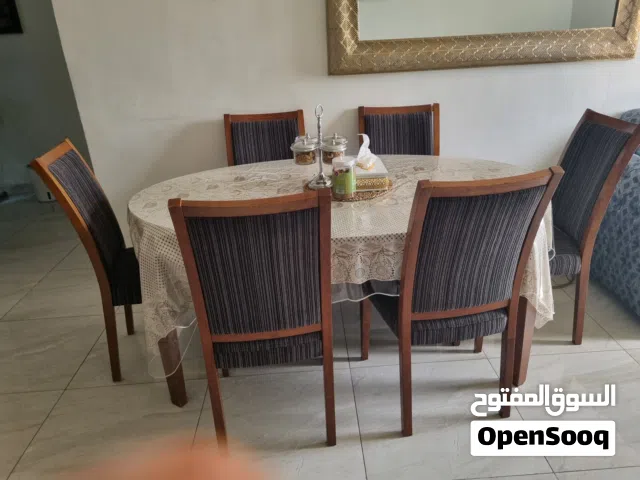 dinning table with 6 chairs, from safat home, good condition not damaged