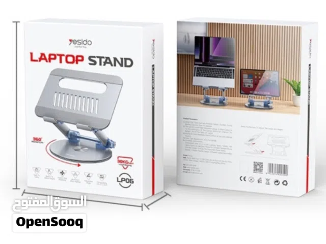 YESIDO Laptop Stand LP06 Adjustable Foldable Laptop Holder Aluminum Stand Compatible with MacBook