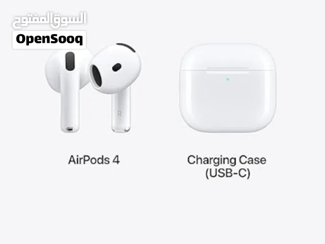 سماعات ابل  airpods 4 جديدة.    الموديل. الحجم. الماركة.