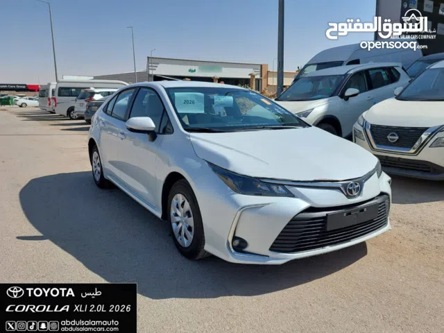 تويوتا كورولا XLI 2.0 ستاندر بنزين 2026 - كاش واقساط