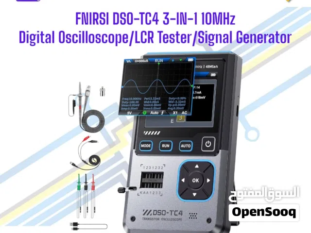 FNIRSI DSO-TC4 3-IN-1 10MHz Digital Oscilloscope/LCR Tester/Signal Generator