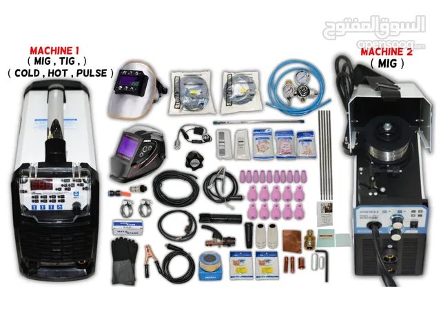 Welding machines with all the parts and accessories at an attractive price half the original price