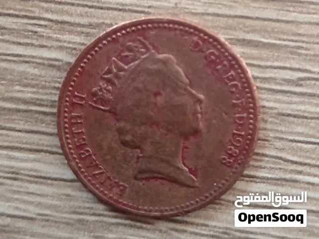 عملة معدنية قديمة من تاريخ 1988الى2002 للملكة اليزابيث والسنت يورو والدولاررر بحالة جيدة جدا ،،،،،،،