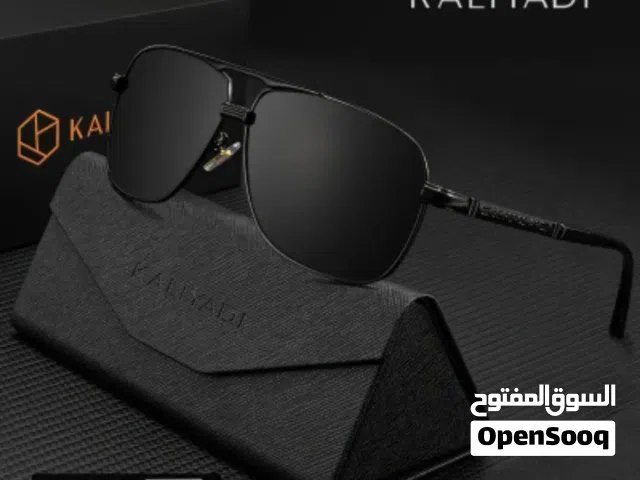 KALIYADI رجالي جديد - نظارات كلاسيكية مع حافظة وقماش، .متوفر توصيل