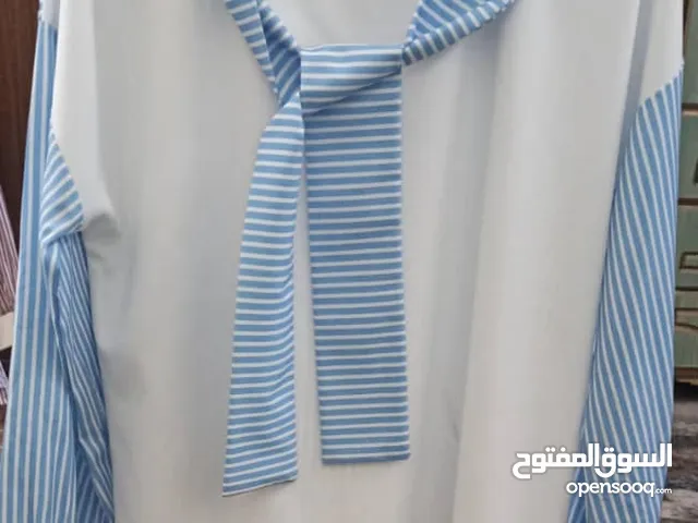 كنزة هودي مقلم وكريب سكوبا