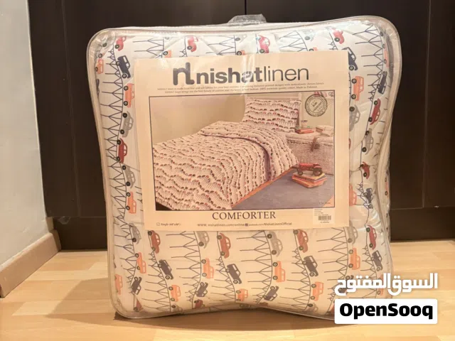 New Unopened Nishat Linen Comforter Set – Car Print – Single Size