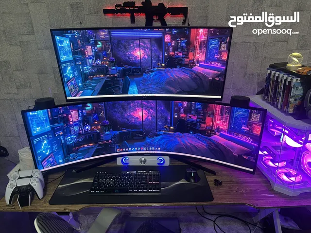 Setup pc full costume,with 49inch and 34inch screen Best price in market