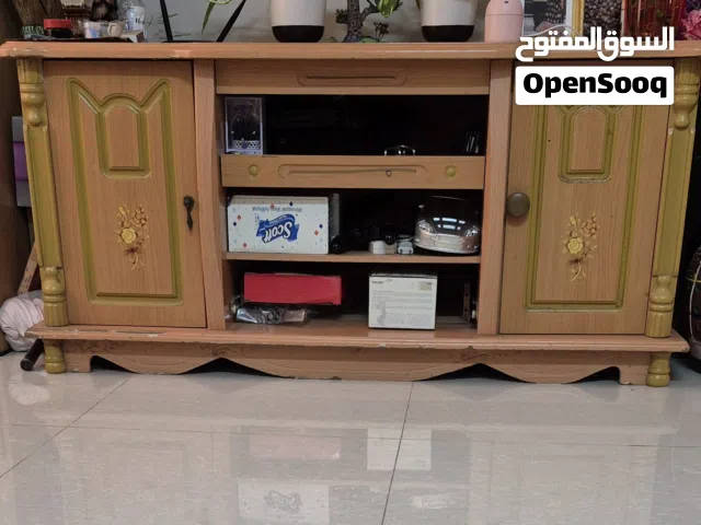 furniture:  2 sofa and one tv table