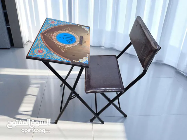 كرسي وطاولة صلاة بتصميم إسلامي فاخر للمسنين – راحة لكبار السن وأداء خشوع تام