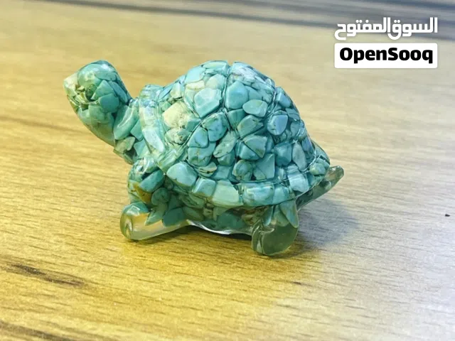 سلحفات مصممة بحجر الفيروز الأصلي شكل ولا أروع