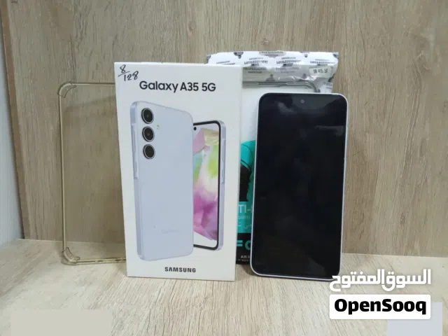 هاتف سامسونج A35 للبيع بحالة ممتازة شبه جديد مع ضمان و كامل الملحقات