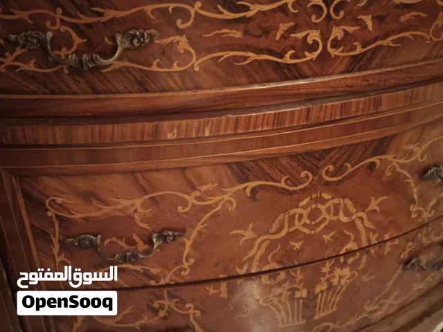 Syrian wooden chest drawer with marble top