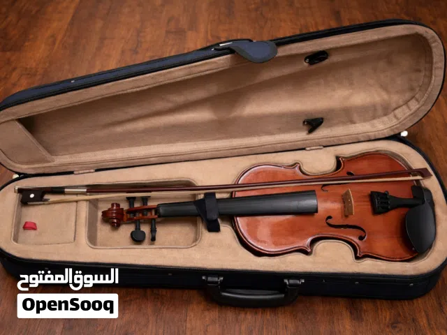 كمان كمنجة violin خشبية كامل مع العلبة والملحقات – نظيف جداً الطول كامل 58 سم 4x4