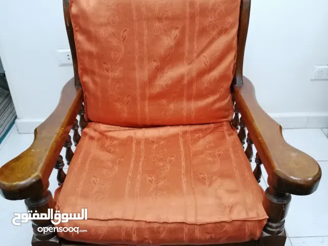 طقم 3 كراسي انتريه كلاسيك – خشب زان متين + شلت قطن طبيعي