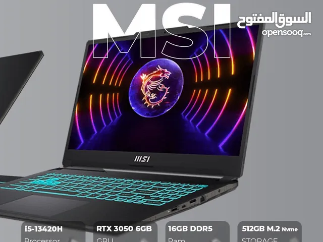 لابتوب Msi A13UDX مستعمل اسبوع للبيع نظافة 100%
