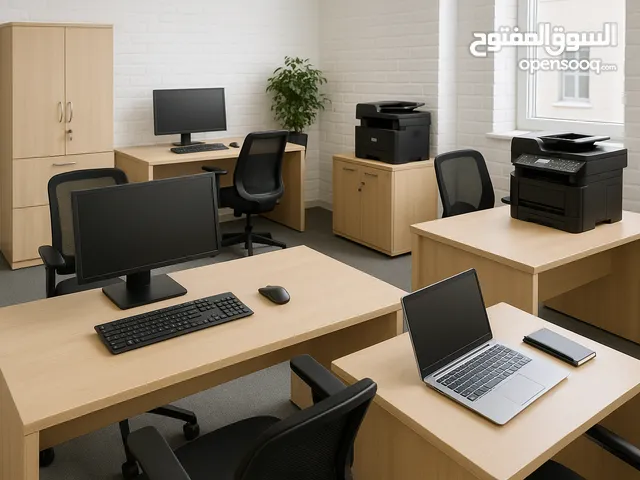 يوجد لدينا خدمة تجهيز جميع المكاتب والشركات باجهزه الكومبيوتر واللاب توب والانترنت والطابعات وغيرها