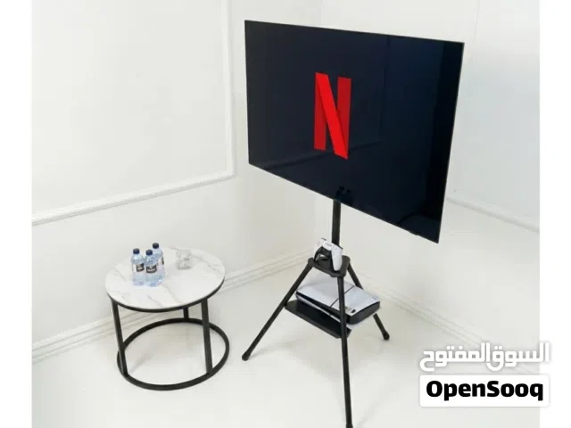ستاند تلفاز حديدي بشكل لوحة رسم - يتحمل من 32 الى 75 بوصه، اقل سعر في السوق جميل جدا- TV ART STAND