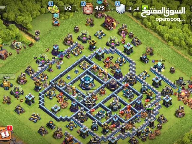 بيع حساب كلاش اوف كلانس تاون 13 شبه ماكس