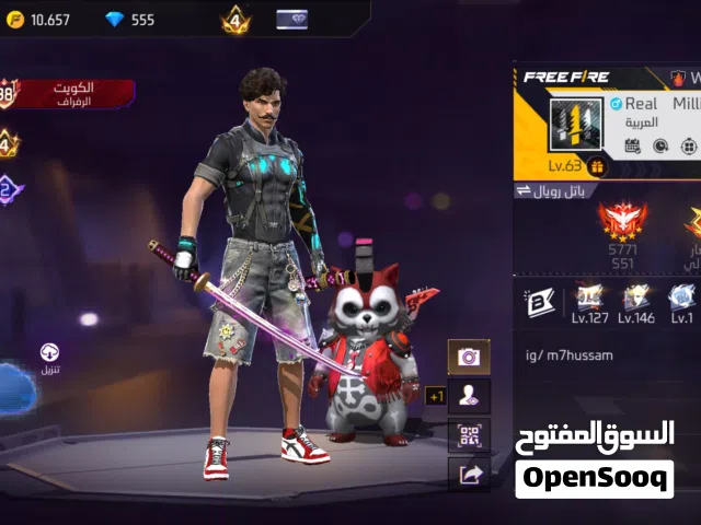 Free Fire Accounts and Characters for Sale in Al Jahra