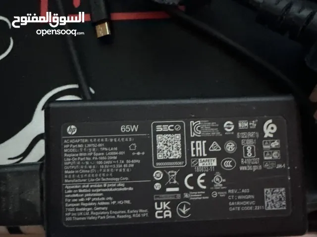 للبيع شاحن hp اصلي 65w