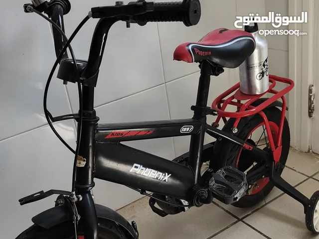 Kids bicycle with water bottle