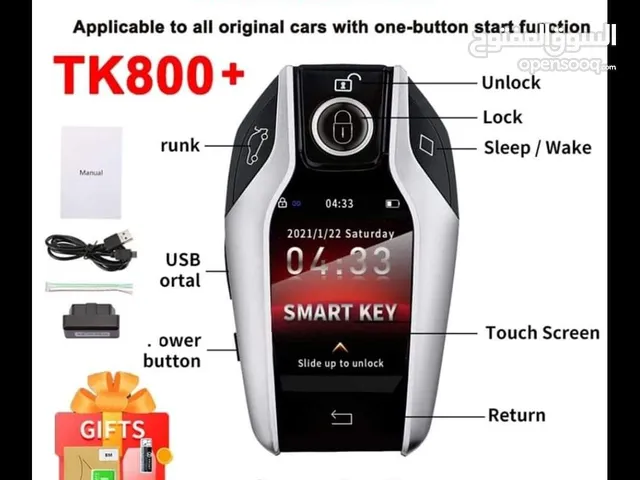 3 ريموت فضى جديد LCD صينى أعلى جودة وأحدث فيرجن TK800 خاص للسيارات البصمة