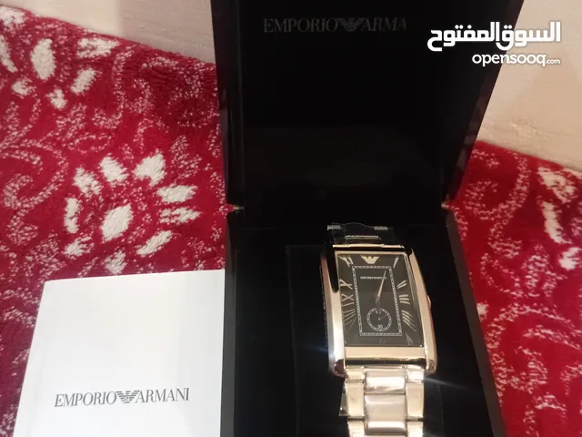 ساعة يد رجالية أصلية ماركة emporio armani للمصمم جورجيو ارماني