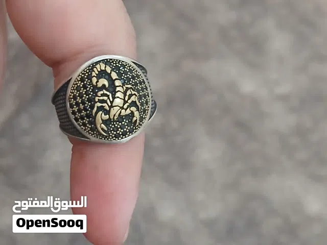 خاتم فضة 925 اشارة عقرب