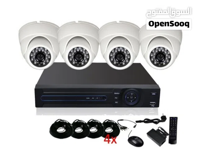 منظومه كميرات ( 3 كميرات + ريسفر DVR + محولات)