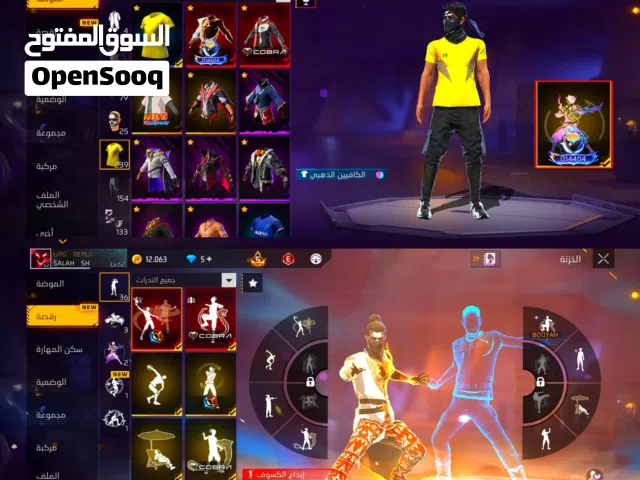 Free Fire Accounts and Characters for Sale in Nouadhibou
