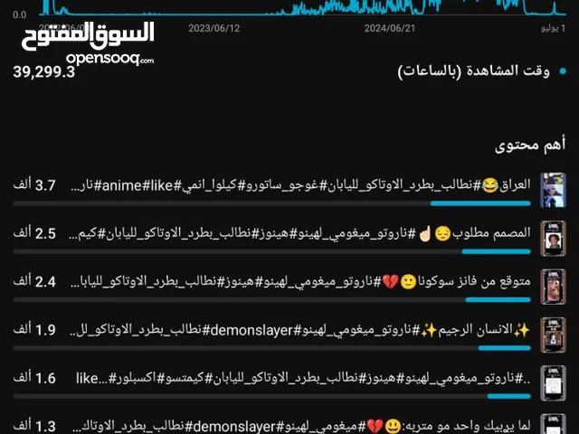 بيع حساب يوتيوب