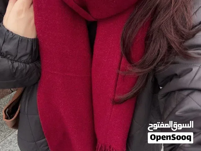 سكراف او وشاح ميساكا الاحمر طوله 2مترين 40 سم
