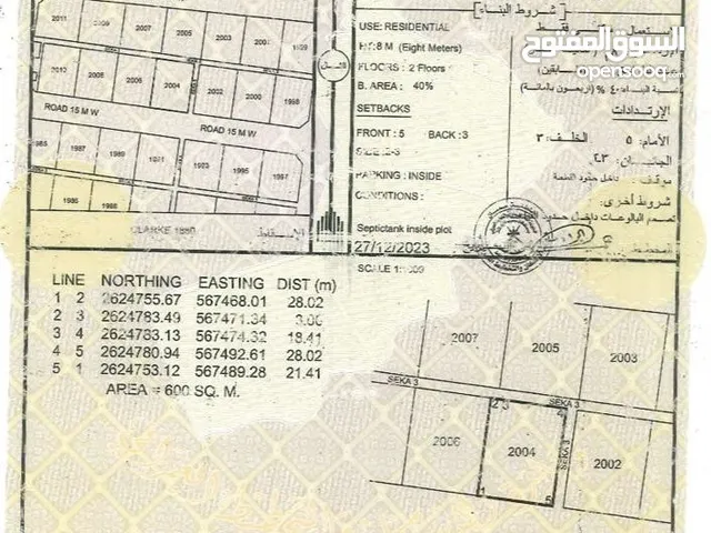 Residential Land for Sale in Al Batinah Al Masnaah