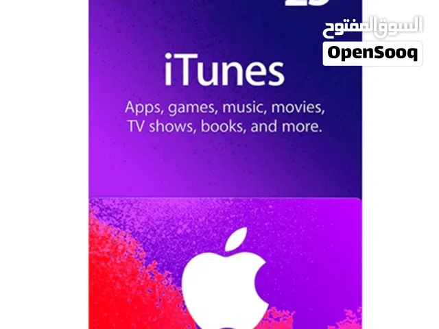 iTunes أمريكي 25 دولار تسليم فوري تجربة قبل الدفع