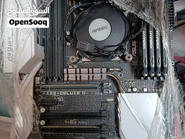 مذربورد X99 معالج core i7 6800k ومبرد مائي