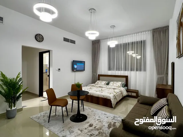 استيديو مفروش شهري شامل الفواتير والانترنت النعيميه شارع الكويت مخرج الشارقه ودبي