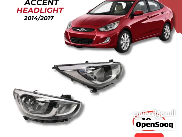 هيونداي اكسنت  ليت امام وقطع غيار hyundai accent spare parts